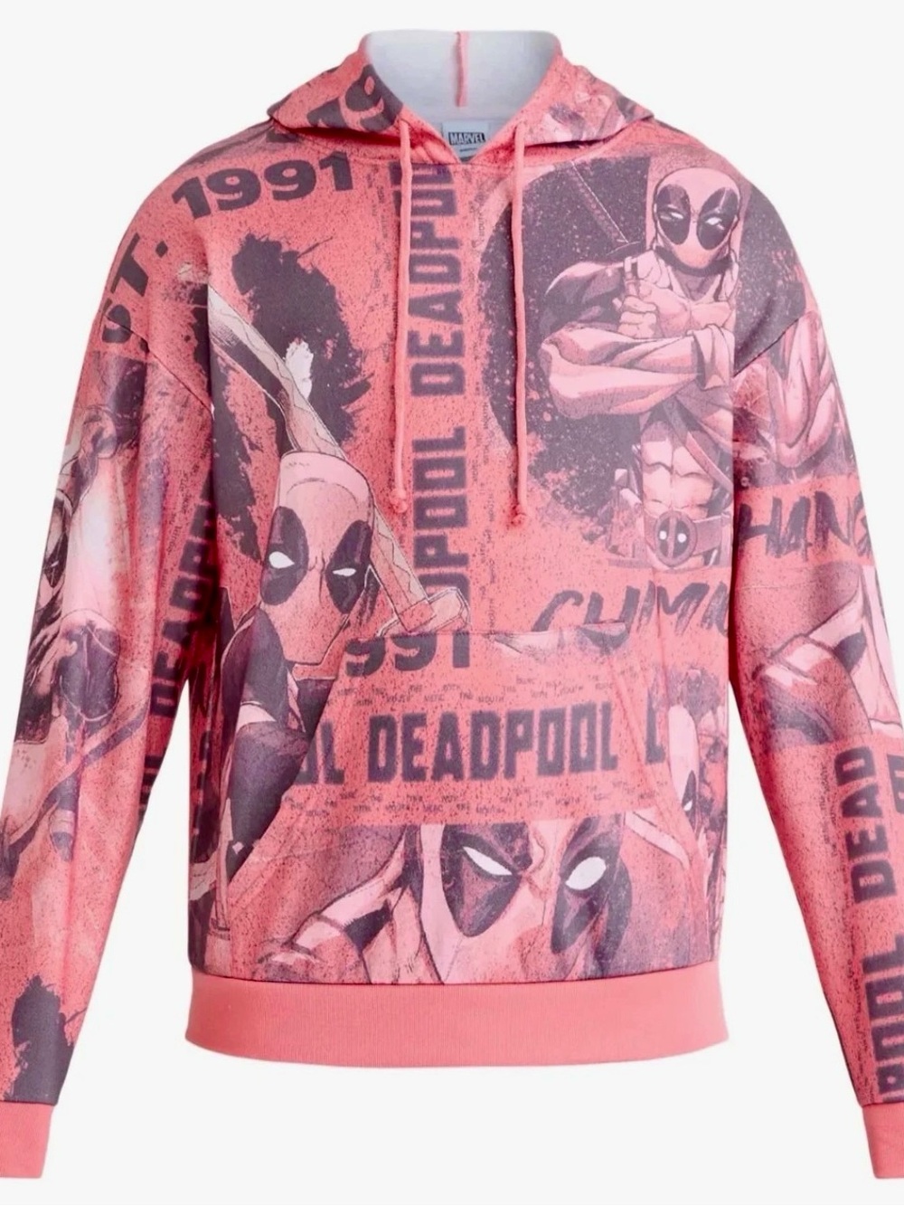 NWT Deadpool Men’s Graphic Hoodie Sweatshirt, size L